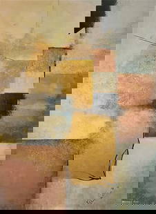 Donica Bryer: Shades of Brown, Copper & Gold_5: Artist: Donica Bryer Title: Shades of Brown, Copper & Gold_5 Description: Canvas Painting Medium: Mixed Dimensions: 36 x 48 Additional Information: Signed with a Certificate of Authenticity. Artist Bi