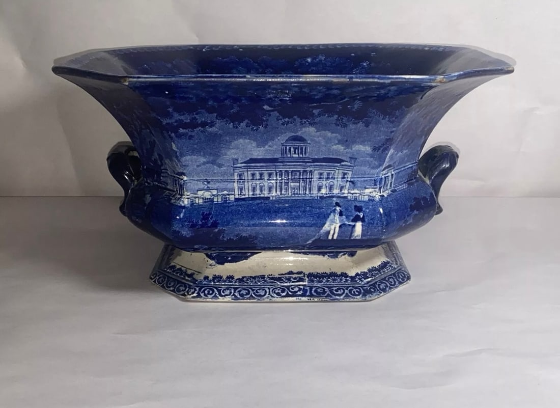 Historical Staffordshire Capital At Harrisburg Pennsylvania Compote  (1 of 9)