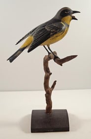 Life-Size Magnolia Warbler Carving Frank Finney