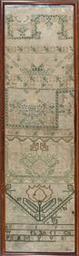 Needlework Band Sampler Signed and Dated 1666