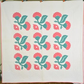 40's Coxcomb Applique Quilt