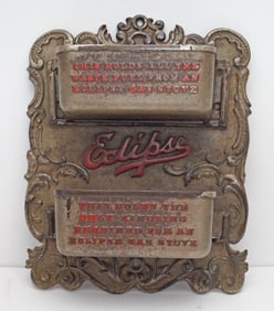 Advertising Gas Stove Cast Iron Match Safe 1888