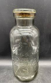 ORIGINAL REEDS PATTIES CANDY JAR REED CANDY CO. CHICAGO WITH LID