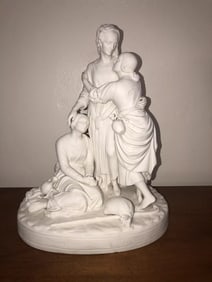 Parian Naomi And Her Daughter In Laws Figural Grouping