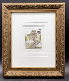 Vintage Signed & Numbered L'ESCALIERS Quebec Print