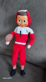 Rare Japan Sports doll fancy. strong colors freckles all American