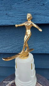 Rare Watersking Trophy 1960's. 9" Womans