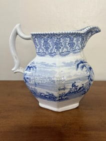 Charles Meigh Historical Staffordshire American Cities & Scenery Pitcher