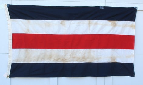 Antique red, white & blue patriotic bunting.