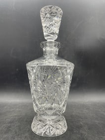 Vintage Crystal Czechoslovania Leaded Crystal Decanter