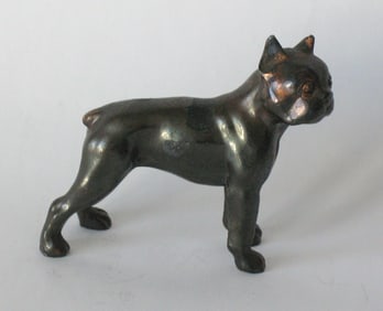 Vintage cast metal Bulldog paper weight.