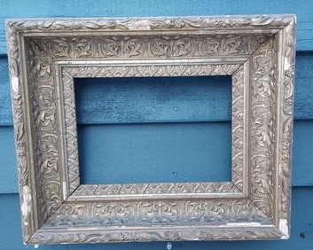 Beautiful antique picture oil painting frame 13 x 16" gold gild frame 7 x 10"