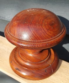 19th Century Newel Post Final Old Growth Southern Pine