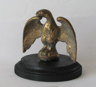 Vintage cast brass eagle paper weight.