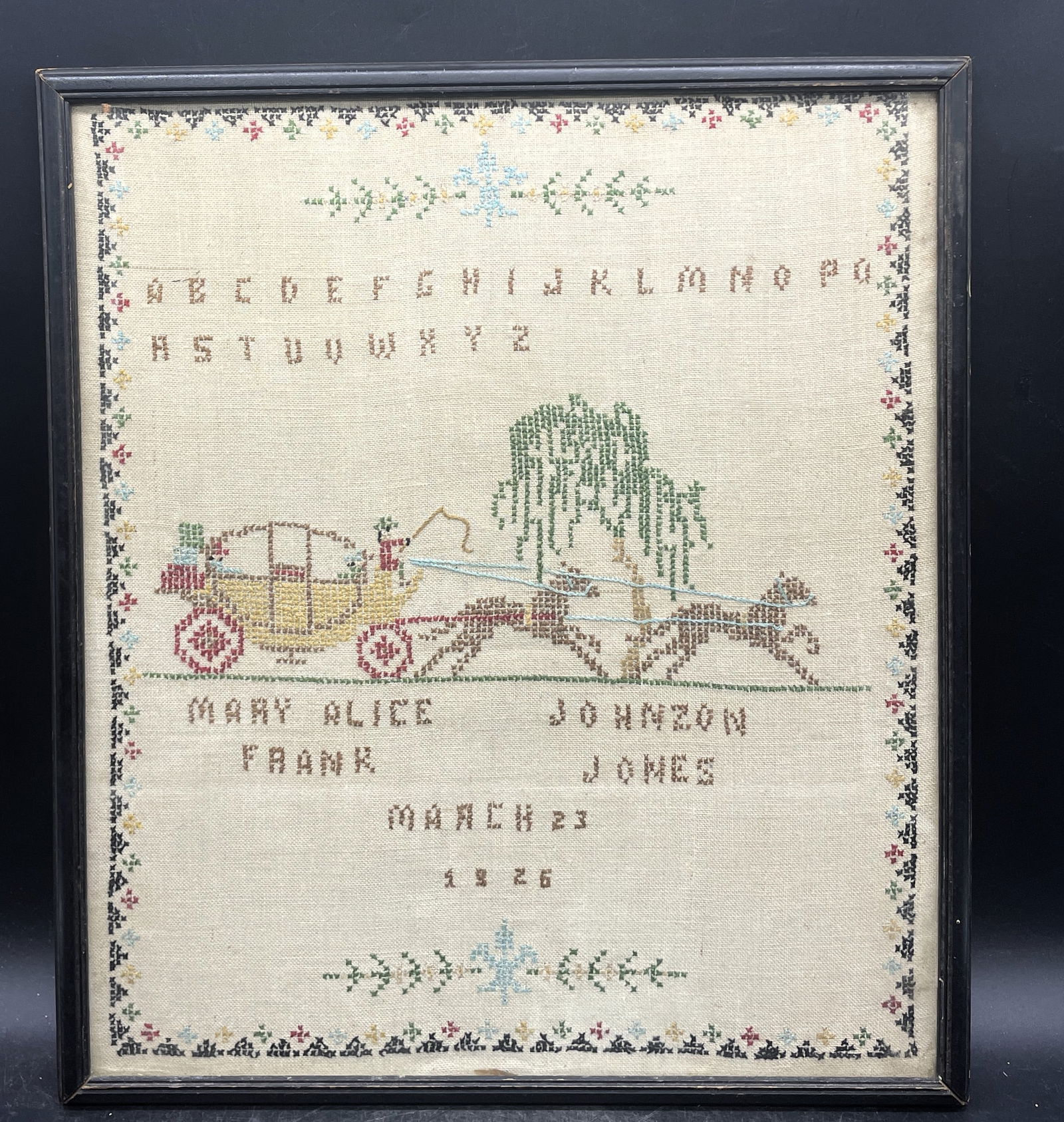 1926 Needlepoint Needlework Sampler