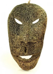 Alaskan Native INUIT Whale Bone Mask