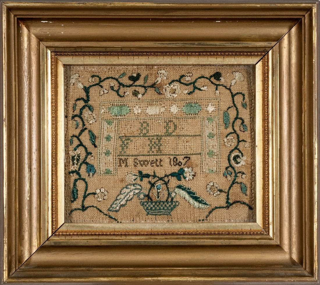 Small Needlework Sampler – MA, Dated 1807 (1 of 2)