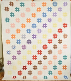 Small Scale 20's "Monkey Wrench" Quilt
