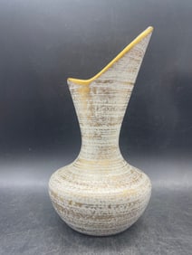 Vintage Royal Haeger Gold Tweed Vase #413, 22k