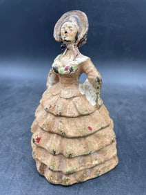 Cast Iron Doorstop Victorian Lady