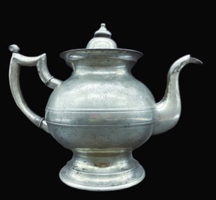 Antique Pewter Teapot circa 1833