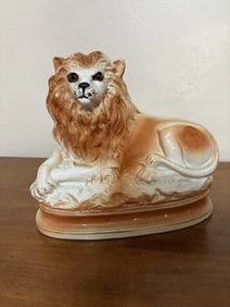 Staffordshire Lion Figure