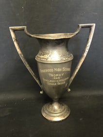 1929 ridgewood high school athletics 11 1/4” loving cup trophy ridgewood nj