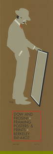 Lance Hidy - Dow and Frosini - 1979 Serigraph - SIGNED 32.25" x 11.25": Dow and Frosini by Lance Hidy, 1979 Signed Serigraph. Paper size is 32.25 x 11.25 inches, with an image size of 32.25 x 11.25 inches. The Serigraph is from an edition size of 500 and is not framed. Th
