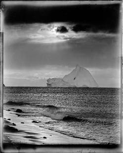 Ponting: Ice Berg Off Cape Evans ' By Herbert Ponting Oversized Resin: Description ' Ponting: Ice Berg off Cape Evans ' by Herbert Ponting An iceberg off the coast of Cape Evans on Ross Island, in the Ross Dependency of Antarctica, during Captain Robert Falcon Scott's