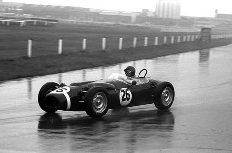 Jack Fairman Ferguson' 1961 Archival Pigment Print Framed In Black: Description 'Jack Fairman Ferguson' 1961 Archival Pigment Print Framed In Black Jack Fairman in a 4-wheel-drive Ferguson P99 in the British Grand Prix, Aintree, England 15 July 1961. (Photo by