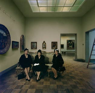 Socialite Grannies ' By Slim Aarons Oversized C Type: Description ' Socialite Grannies ' by Slim Aarons The de Young sisters. Left to right, Mrs Nion Tucker, Mrs J O Tobin and Mrs George Cameron, doyenne of San Francisco society, in the de Young