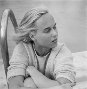 Slim Aarons 'Patsy Pulitzer' 1955 Oversize Unframed Silver Gelatine Resin Print: Description Slim Aarons 'Patsy Pulitzer' 1955 Oversize Unframed Silver Gelatine Resin Print 1955: Patsy Pulitzer (nee Patsy Bartlett) relaxing by a pool in Palm Beach, Florida. (Photo by Slim