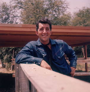 Dean Martin ' By Hulton Archive Oversized C Type: Description ' Dean Martin ' by Hulton Archive American actor and singer Dean Martin (1917 - 1995) on his ranch, circa 1965. (Photo by Hulton Archive/Getty Images) Paper size 20 x 20 inches / 51 x