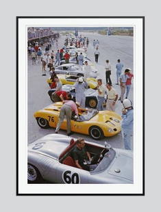 Slim Aarons 'Bahamas Speed Week' 1963 Oversize Black Frame C Type Print: Description Slim Aarons 'Bahamas Speed Week' 1963 Oversize Black Frame c type print The Bahamas Speed Week in Nassau, 1963. (Photo by Slim Aarons) Black Frame C Type Print Print Size 30x20"