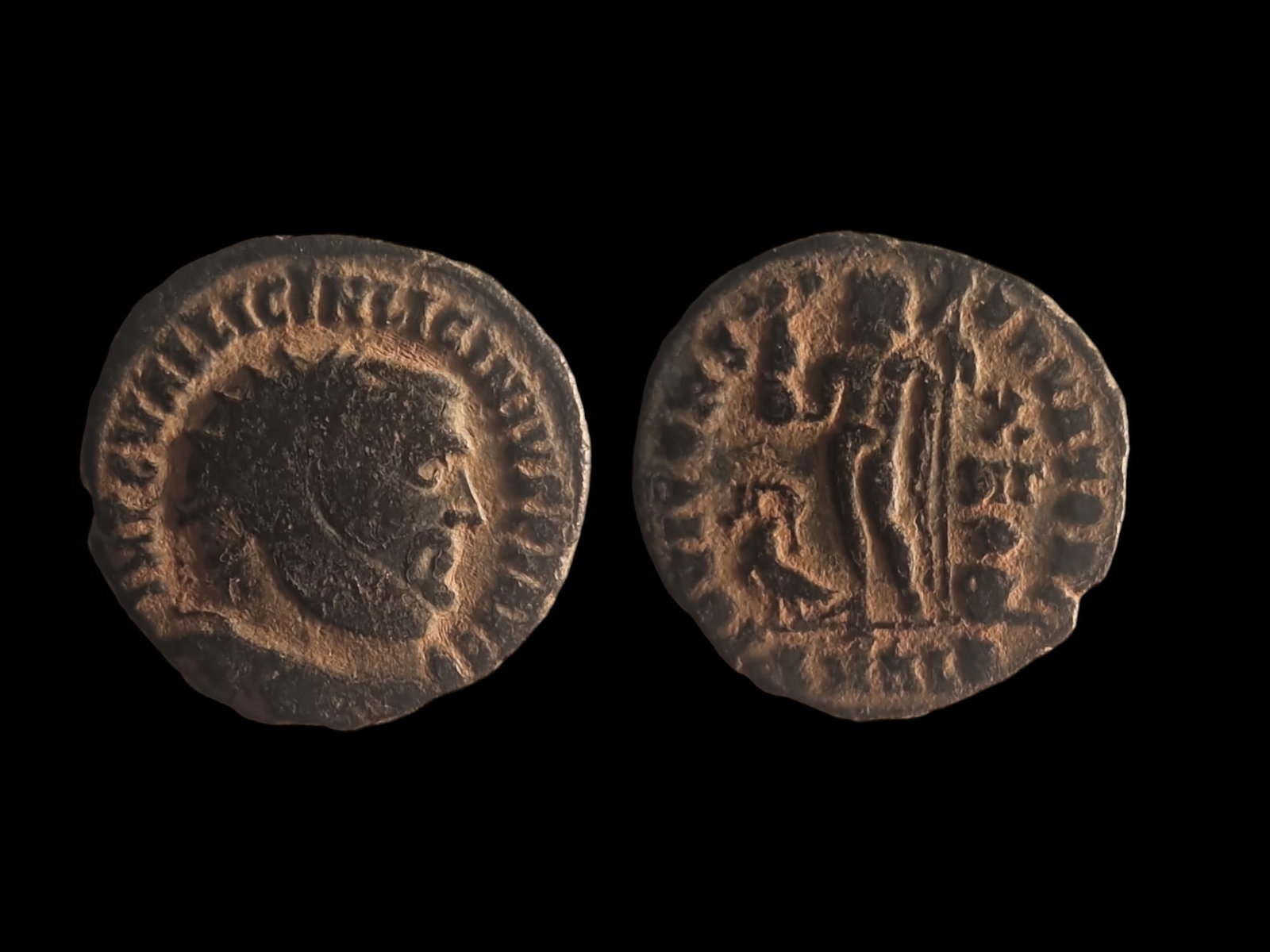 Roman Empire - Licinius I (308-324 AD): Title: Roman Empire - Licinius I (308-324 AD) Description: Roman Empire - Licinius I (308-324 AD) Obverse: Laureate bust of Licinius I facing right. Inscription: "IMP LIC LICINIVS AVG" (Imperator Lici