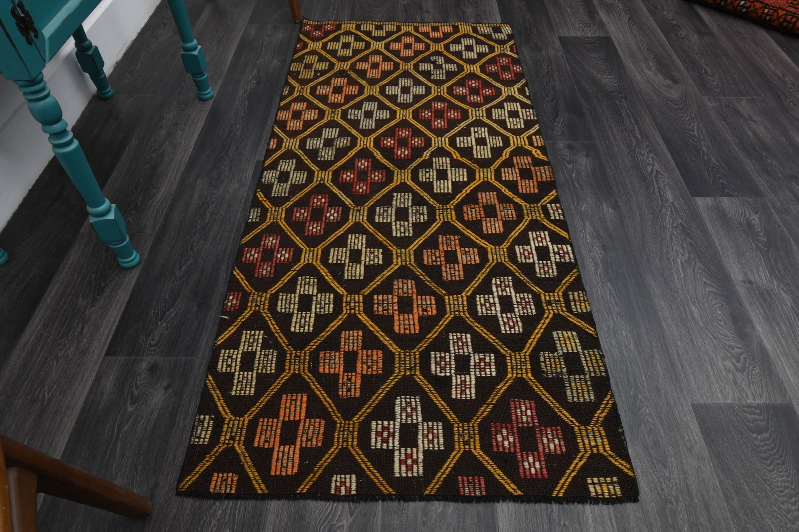 2.7x5.8 ft, TURKISH CACIM KILIM Runner (1 of 9)