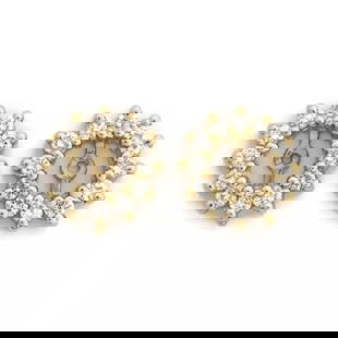Round Diamond Halo Earring Jackets Enhancers 14K Yellow Gold for 1.50 CTW Studs: Round Diamond Halo Earring Jackets Enhancers 14K Yellow Gold for 1.50 CTW Studs These are beautiful earring jackets to enhance your diamond or gemstone studs! Please let us know if you have any questi