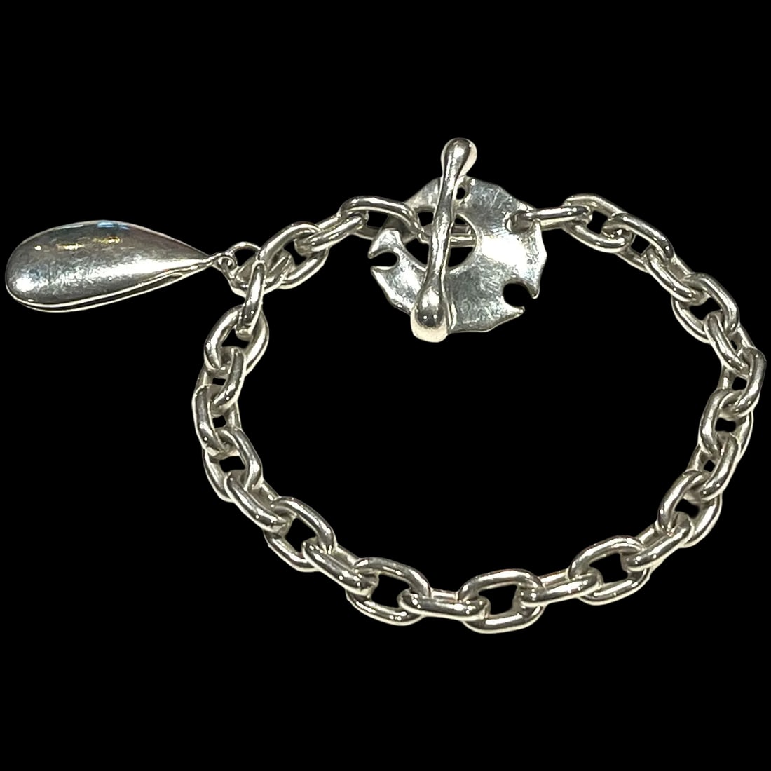 Estate Robert Lee Morris Sterling Silver Sand Dollar Seashell Charm Bracelet (1 of 9)