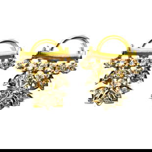 0.83 Carat Diamond Earrings in 18k Gold: Metal: 18k yellow gold. Diamond: 0.83 carat total. VS2-SI1 clarity, G color. Round brilliant cut. 100% natural earth mined diamonds. Total weight of the pair: 6.40 grams. Measurements: 0.66 x 0.55