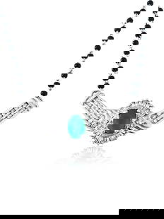 Indian Mangalsutra. 14k, Emerald & Diamond Necklace: 14k white gold (tested). 3.00 carat Colombian emerald, 100% natural earth mined gemstone. Oval cut emerald set in prongs. Diamonds: 1.10 carats total. Round brilliant cut and baguette cut diamonds