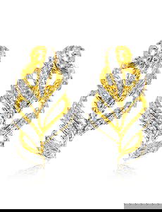 14K Yellow Gold, 2.00 Carat VS/G Diamond Earrings