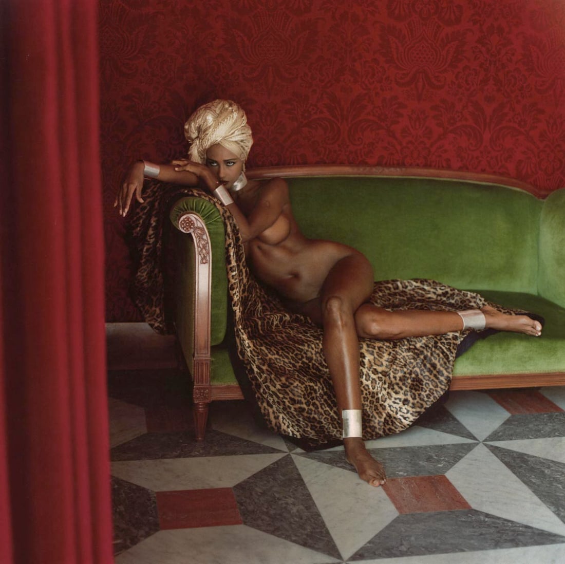 HELMUT NEWTON - Iman, Hotel Negresco, Nice, 1989 (1 of 1)