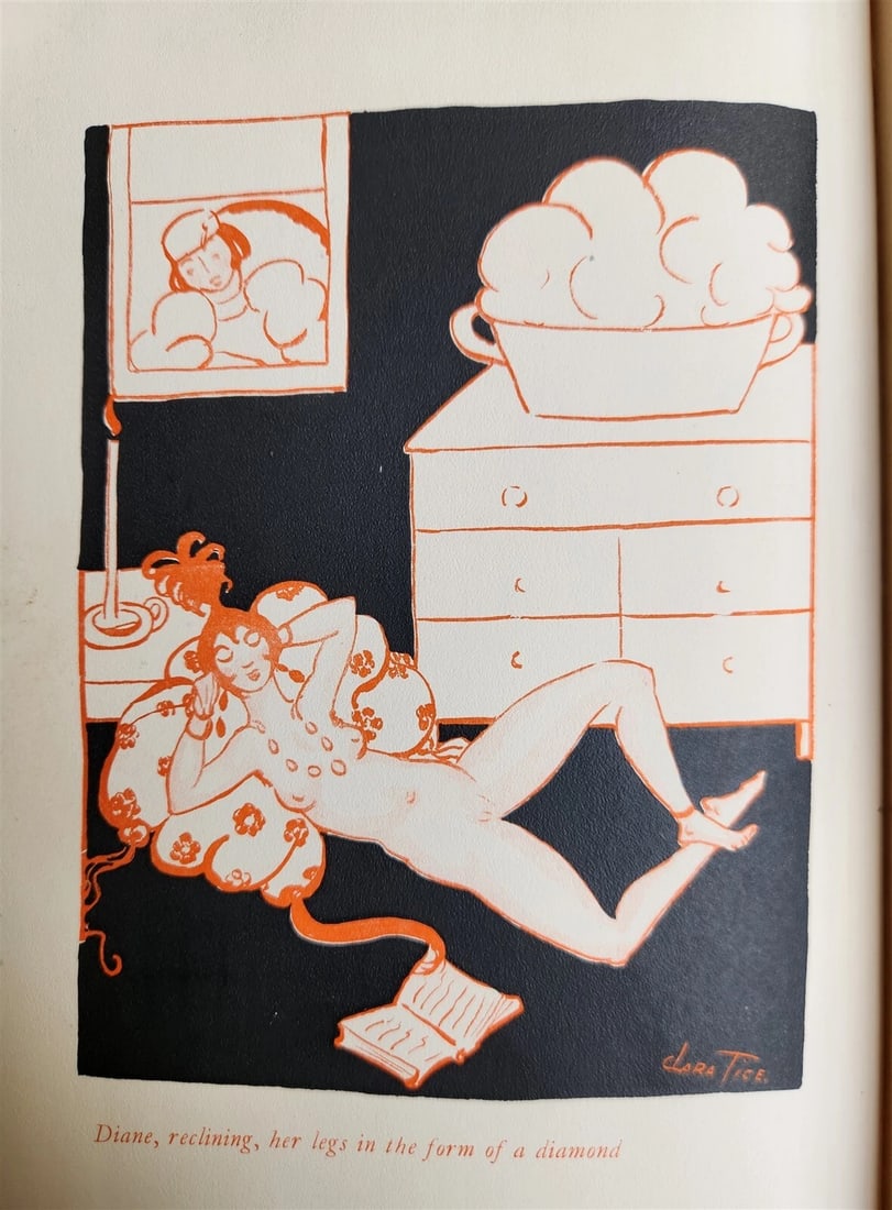1926 EROTIC ILLUSTRATED THE ADVENTURES of KING PAUSOLE antique LIMITED EDITION: THE ADVENTURES of KING PAUSOLE by Pierre Louys Illustrated by Clara Tice Privately printed for THE PIERRE LOUYS SOCIETY; 1926 Limited edition, copy No. 721 (of 990) ILLUSTRATED in color Size 6.5 by 9.