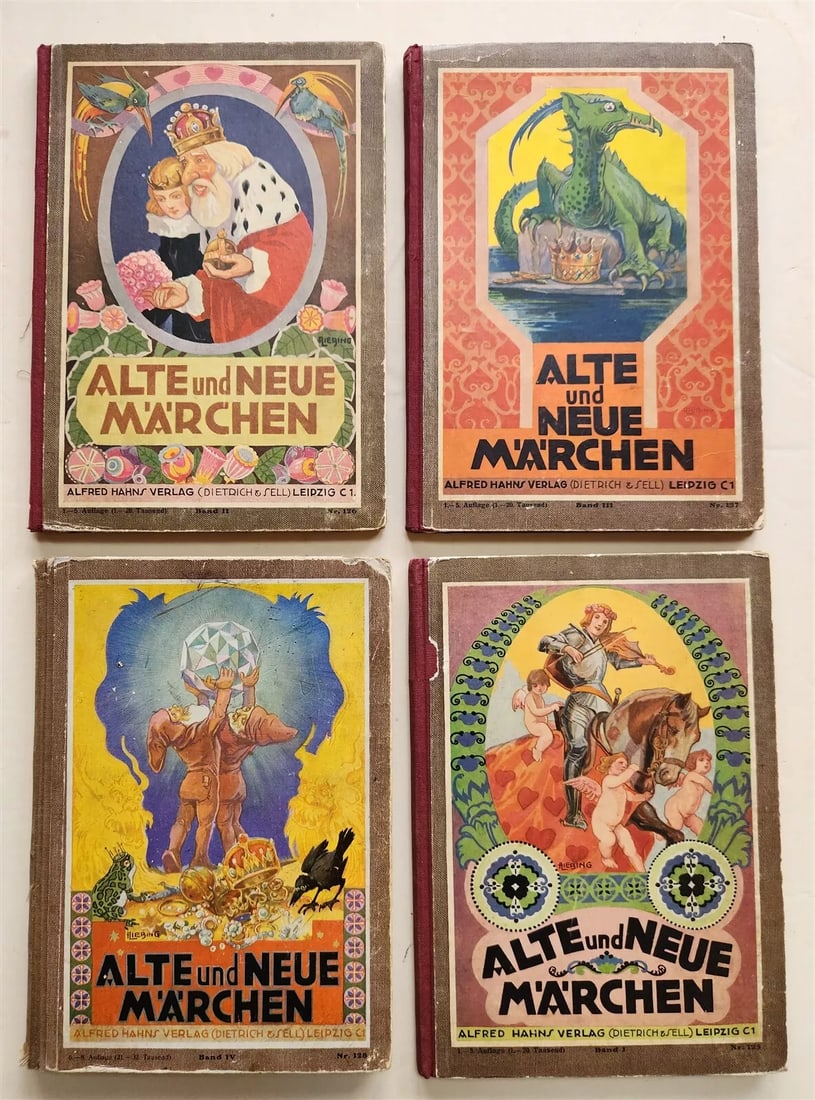 1930s LOT of CHILDREN BOOKS in GERMAN antique ALTE UND NEUE MARCHEN FAIRYTALES (1 of 20)