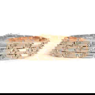 Vintage 1940's 1950's Retro Flat Link Bracelet 14K Rose Gold, 16.84 Grams: Vintage 1940's 1950's Retro Flat Link Bracelet 14K Rose Gold, 16.84 Grams This is such a lovely bracelet. Please let us know if you have any questions. Circa: 1940's - 1950's Metal: 14K rose gold Weig