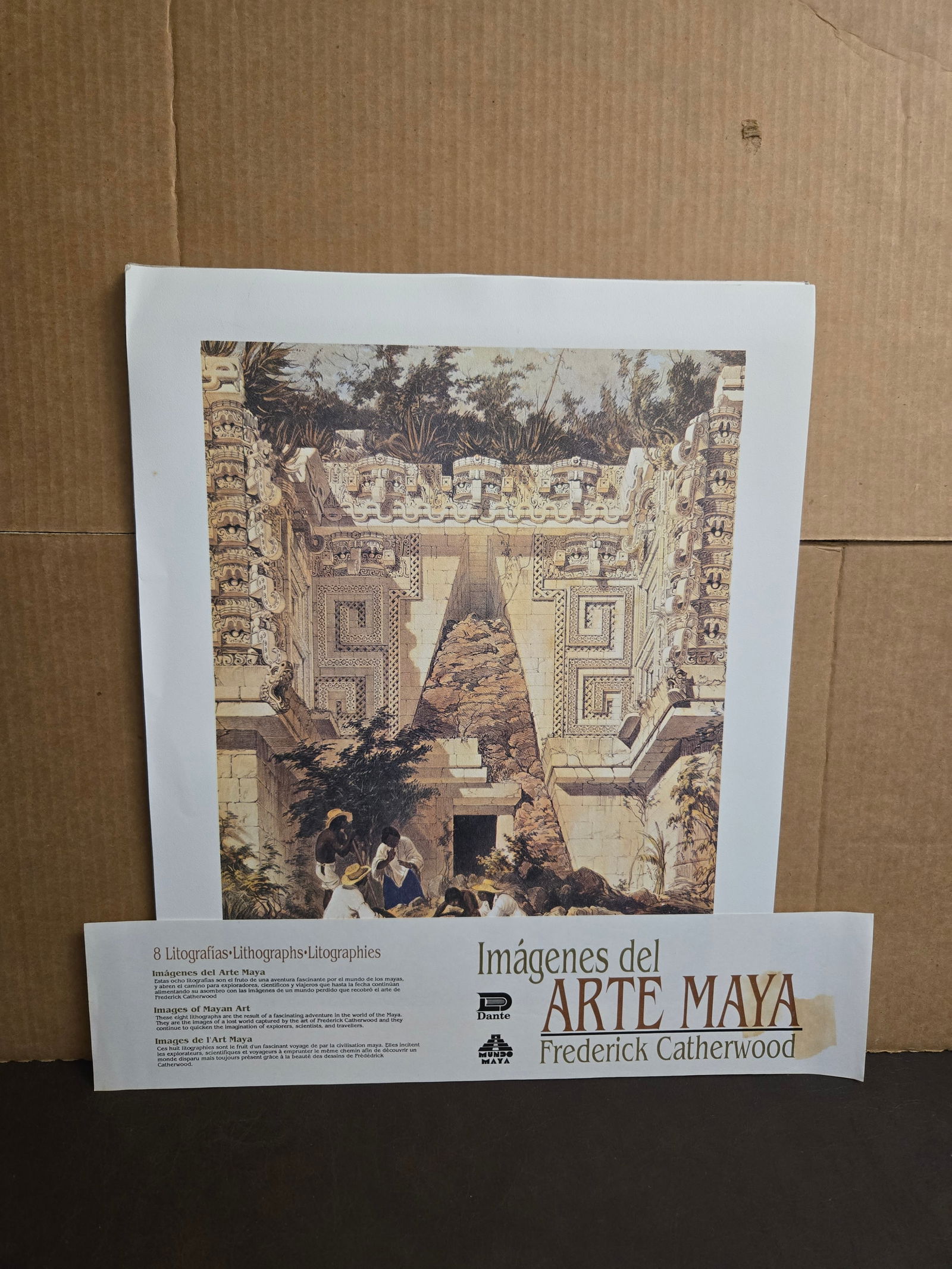 Imagenes del Arte Maya Frederick Catherwood 8 lithographs: Title: Imagenes del Arte Maya Frederick Catherwood 8 lithographs Origin: Mexico Description: Pre-owned 8 Lithograph Mayan Pictures Reserve: $5.00 Shipping: Domestic: Flat-rate of $10.00 to anywhere wi