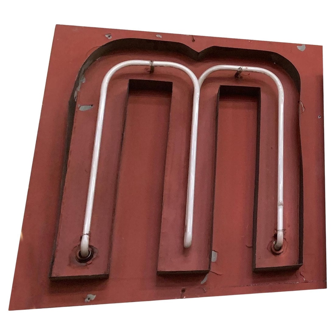 Large Vintage Neon Marquee Letter "M" From Pan American Auditorium (1 of 6)
