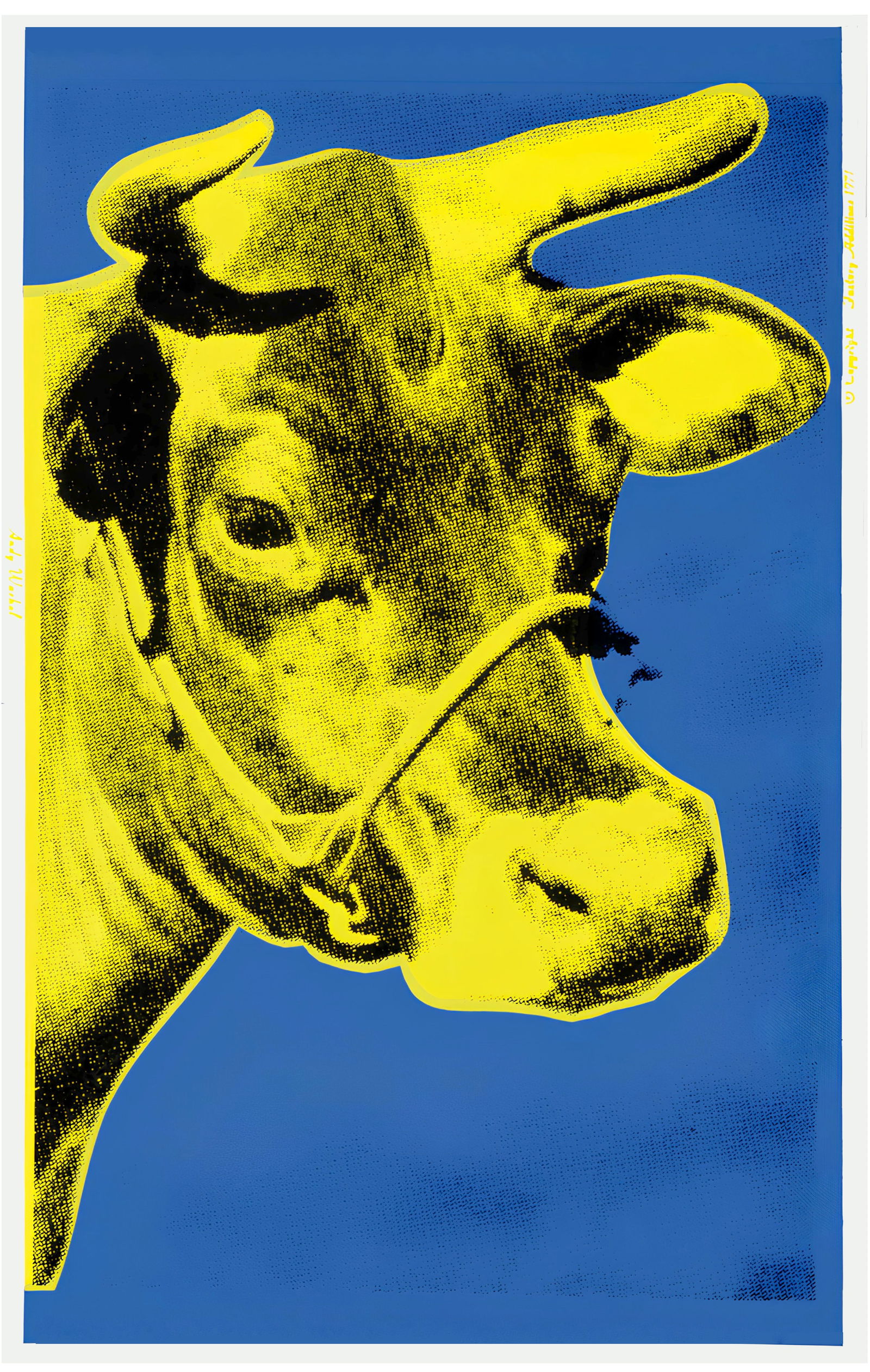 AFTER Andy Warhol 'Yellow Cow' Print (1 of 1)