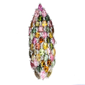 Sterling Silver Ring with Tourmaline