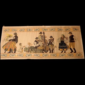 Color Lithograph Print Circa 1920 Gustaw Pillati -Poland